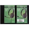 Image 1 : 2 XBOX LVL30 WIRED GAMING HEADSETS - TESTED WORKING, RETAIL $29.98 EACH