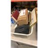 Image 2 : 2 BOXES OF ESTATE GOODS - WOODEN WARE, ETC