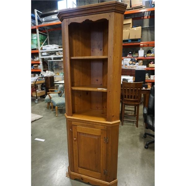 WOOD CORNER SHELF