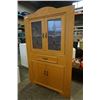 Image 8 : LEADED DOOR CORNER CABINET