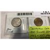 Image 2 : CANADIAN COINS 1943 AND 1951, 25 CENT ARE .800 SILVER, 1943 TOMBAC NICKEL