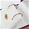 Image 2 : 10KT. YELLOW GOLD 14.5MM HOOP EARRINGS, RETAIL $250.00