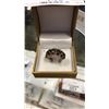 Image 2 : .925 SILVER RING SMOKEY QUARTZ, ROSE GOLD SIZE 7