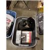 Image 2 : 2 TOTES OF DVDS, COFFEE MAKER, DEEP FRIER