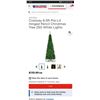 Image 1 : Costway 6.5ft Pre-Lit Hinged Pencil Christmas Tree 250 White Lights