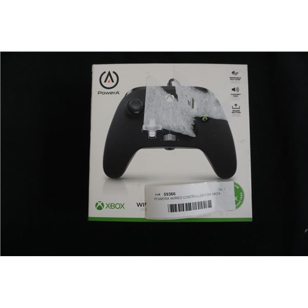 POWERA WIRED CONTROLLER FOR XBOX ONE AND SERIES X - TESTED WORKING, RETAIL $34.99