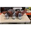 Image 2 : NEW RUSTIC INDUSTRIAL FARMHOUSE BOAT STYLE LANTERN CHANDELIER LIGHT