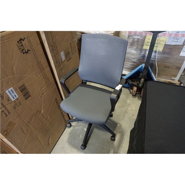 NEW BRASSEX GREY OFFICE CHAIR