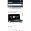 Image 1 : As New LaCrosse Wireless Charging Station/Alarm Clock with Indoor/Outdoor Temperature Retail $140