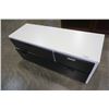 Image 2 : BLACK AND WHIT 3 DRAWER LOW PROFILE DRESSER