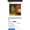 Image 1 : Costway 6ft Hinged Artificial Christmas Tree Unlit Douglas Full Fir Tree w/ 1355 Tips Retail $234