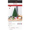 Image 1 : Artificial PVC Hinged Christmas Tree with Solid Metal Stand