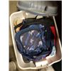 Image 2 : 2 TOTES OF ESTATE GOODS AND KITCHEN WARE