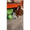 Image 1 : ALIGATOR STUFFED ANIMAL, SHARK DOG COSTUME AND HORSE TOY