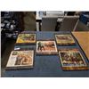 Image 1 : 5 MOUNTED VINTAGE WESTERN MOVIE ADVERTS FROMS 50'S, 60'S AND 70'S