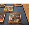 Image 2 : 5 MOUNTED VINTAGE WESTERN MOVIE ADVERTS FROMS 50'S, 60'S AND 70'S