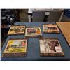 Image 1 : 5 MOUNTED VINTAGE WESTERN MOVIE ADVERTS FROMS 50'S, 60'S AND 70'S