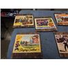 Image 2 : 5 MOUNTED VINTAGE WESTERN MOVIE ADVERTS FROMS 50'S, 60'S AND 70'S