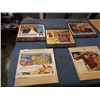 Image 2 : 5 MOUNTED VINTAGE WESTERN MOVIE ADVERTS FROMS 50'S, 60'S AND 70'S