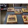 Image 2 : 5 MOUNTED VINTAGE WESTERN MOVIE ADVERTS FROMS 50'S, 60'S AND 70'S