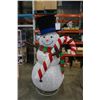 Image 1 : 6FT LAWN ORNAMENT SNOWMAN FIGURE ON STAND