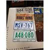 Image 2 : LOT OF VARIOUS LICENSE PLATES