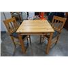 Image 1 : PINE TABLE AND 2 CHAIRS