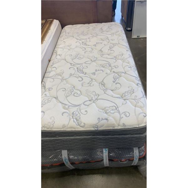 SINGLE SIZE EZ-SLEEP MATTRESS AND BOXSPRING