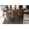 Image 8 : DOUBLE PEDESTAL DINING TABLE  AND 6 CHAIRS