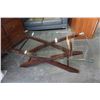 Image 1 : MODERN GLASS TOP COFFEE TABLE