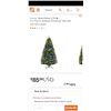 Image 1 : Costway 5 ft. Pre-Lit Artificial Christmas Tree with 150 LED Lights Retail $86 USD