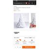 Image 1 : 8 ft. Artificial PVC Christmas Tree with Stand White
