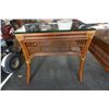 Image 2 : RATTAN GLASS TOP COFFEE AND ENDTABLE