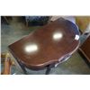 Image 3 : MAHOGANY FINISH DECORATIVE HALL STAND WITH ONE DRAWER