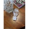 Image 8 : 2 CRYSTAL DECANTERS AND 3 PIECE SERVING SET