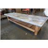 Image 2 : DECORATIVE COTTAGE STYLE FAUX STONE TOP COFFEE TABLE