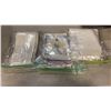 Image 2 : VINTAGE LINENS - SET OF 6 DAMASK NAPKINS, PACKAGE OF 5 DOILIES, DRESSER SCARF
