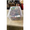Image 1 : BIN OF ASSORTED CRAFTS AND HOLIDAY ITEMS