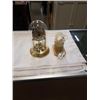 Image 1 : BIRKS CARRIAGE CLOCK WITH GLASS DOME, AND ONYX CARVING