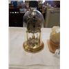 Image 2 : BIRKS CARRIAGE CLOCK WITH GLASS DOME, AND ONYX CARVING