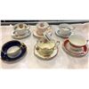 Image 1 : 6 ASSORTED TEACUPS AND SAUCERS - FOLEY, ROYAL ALBERT, SUTHERLAND, AYNSLEY, PARAGON