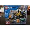 Image 2 : 2 NEW SEALED LEGO ROAD WORK TRUCK SETS, 58 PC EACH, 60284