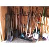 Image 1 : Huge Lot of Garden Tools, Spades, Shovels, Rakes & Chicken Wire Etc