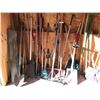 Image 4 : Huge Lot of Garden Tools, Spades, Shovels, Rakes & Chicken Wire Etc