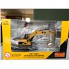 Image 3 : CAT die cast model hydraulic excavator; CAT die cast model vibratory asphalt compactor