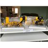 Image 1 : CAT die cast models: wheel excavator; motorgrader