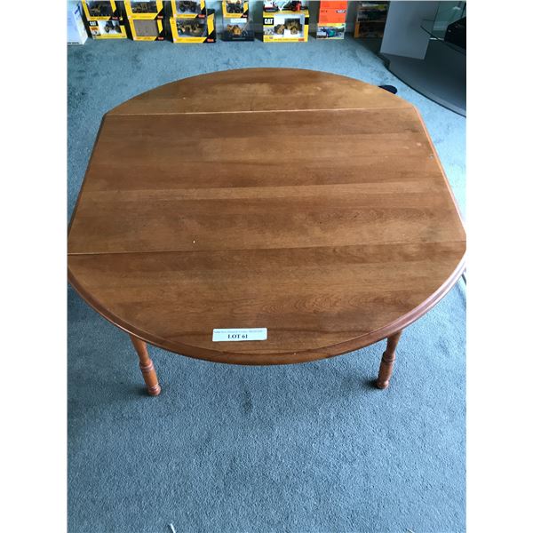 Drop leaf wooden table