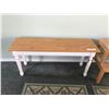 Image 2 : Wood bench, step stool, stool, 2 small carpets (Korhani brand)