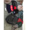 Image 3 : Asst hats Inc. Tilley, toques, scarves, black backpack