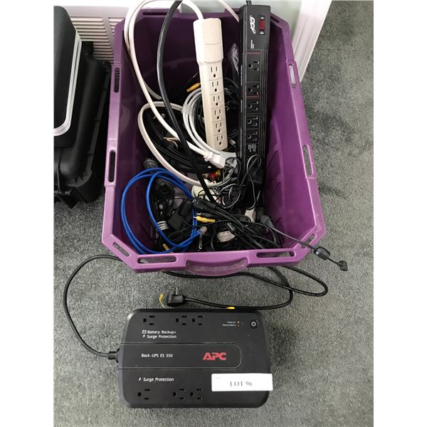 APC Battery Back up Surge Protector ES 350, Assorted Cords and Power Bars